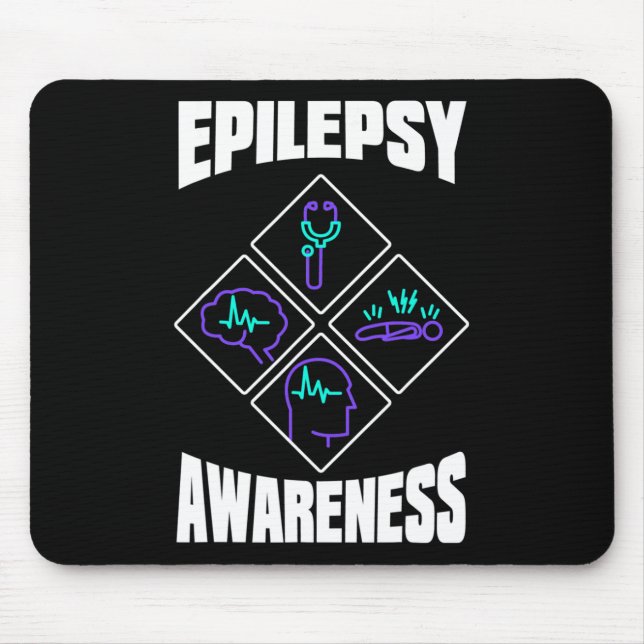 Tapis De Souris Epilepsy Awareness Specialize Epileptic Warrior Su (Devant)