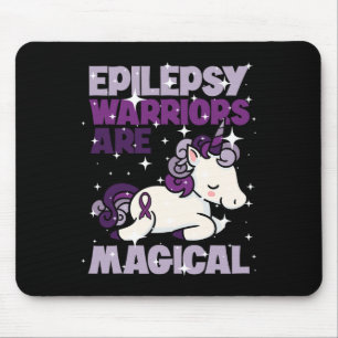 Tapis De Souris Epilepsy Warrior Epileptic Day Purple Unicorn Amou