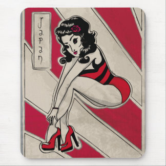 Tapis De Souris Épingle japonaise vers le haut sur talons