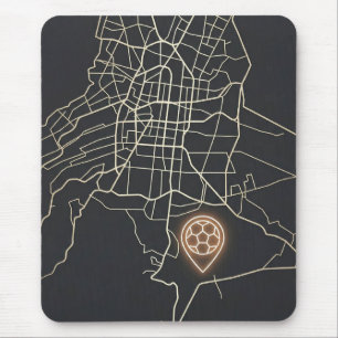 Tapis De Souris Épinglette de carte de NYC minimaliste en ligne po