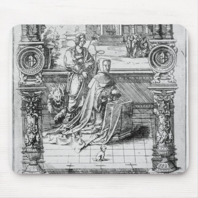 Tapis De Souris Épitaphe de Margaret de l'Autriche (Devant)