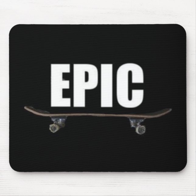 Tapis De Souris Épopée patinant - logo épique Mousepad de planche (Devant)