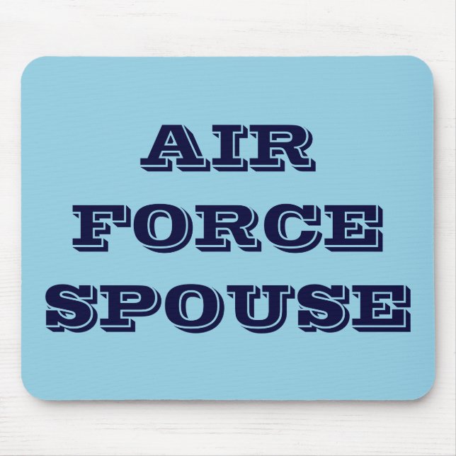 Tapis De Souris Épouse de la Force aérienne de Mousepad (Devant)