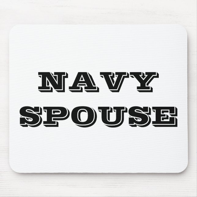 Tapis De Souris Épouse de la marine de Mousepad (Devant)