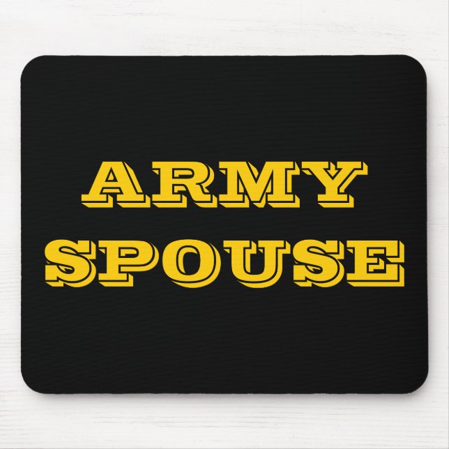 Tapis De Souris Épouse de l'armée de Mousepad (Devant)