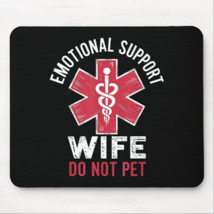 Tapis De Souris Épouse de soutien émotionnel, survivante, pas anim