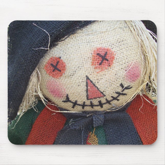 Tapis De Souris Épouvantail de sourire (Devant)
