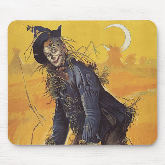 Tapis De Souris Épouvantail du Magicien d'Oz, Contes de fées vinta (Devant)