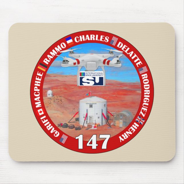 Tapis De Souris Équipage 147 Mousepad de MDRS (Devant)