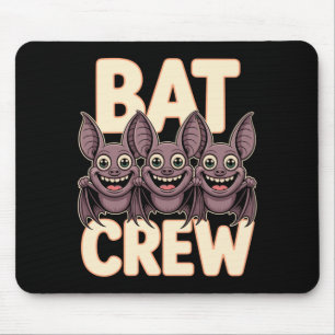 Tapis De Souris Équipage chauve-souris homme drôle dessin animé vo