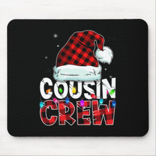 Tapis De Souris Équipage de Cousin de Noël Buffalo Rouge Pantalon