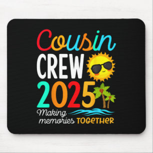 Tapis De Souris Équipage de cousins 2025 Voyage de famille à la pl