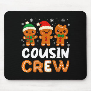 Tapis De Souris Équipage de Cousins Noël 2025 Cookie Enfants Garço