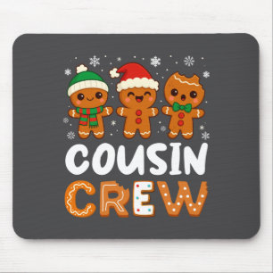 Tapis De Souris Équipage de Cousins Noël 2025 Cookie Enfants Garço