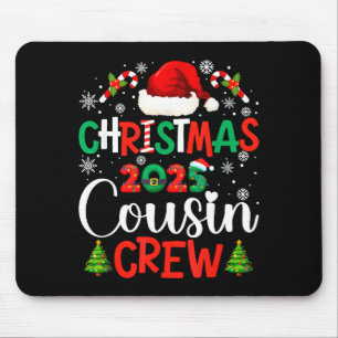 Tapis De Souris Équipage de cousins Noël 2025 Xmas Drôle Fam Corre