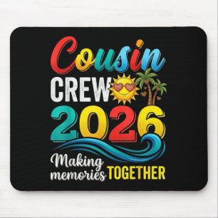 Tapis De Souris Équipage de cousins vacances d'été 2026 voyage de