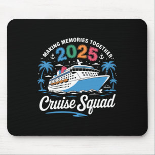 Tapis De Souris Équipage de croisière 2025 Croisière en famille Co