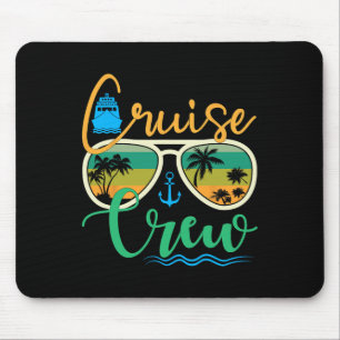 Tapis De Souris Équipage de croisière 2025 Vacances en famille Pla