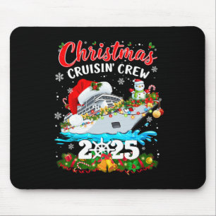 Tapis De Souris Équipage de croisière de Noël 2025 en famille