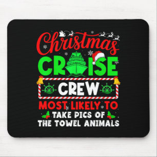 Tapis De Souris Équipage de croisière de Noël le plus susceptible
