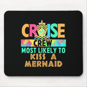 Tapis De Souris Équipage de croisière de vacances Tie Dye le plus