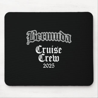 Tapis De Souris Équipage de croisière familiale aux Bermudes 2025