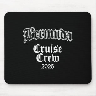 Tapis De Souris Équipage de croisière familiale aux Bermudes 2025