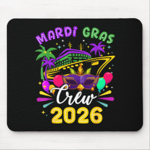 Tapis De Souris Équipage de croisière Mardi Gras Carnival 2026 Voy