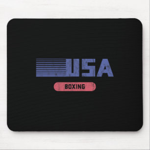 Tapis De Souris Équipe américaine de boxe Retro Usa 2020 Vintage