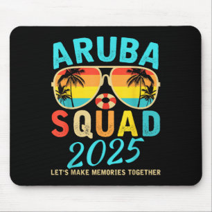 Tapis De Souris Équipe Aruba 2025 Vacances Amis Famille Correspond