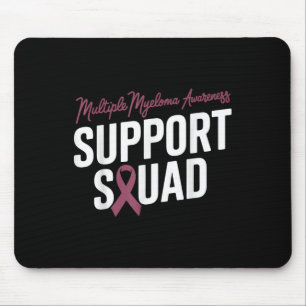 Tapis De Souris Équipe Bourgogne De Soutien Au Ruban Pour Le Myélo