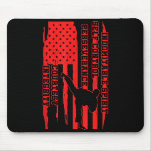 Tapis De Souris Équipe d'artistes d'arts martiaux USA Taekwondo am
