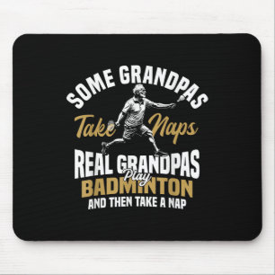 Tapis De Souris Équipe de badminton Grand-mère Joueuse de badminto