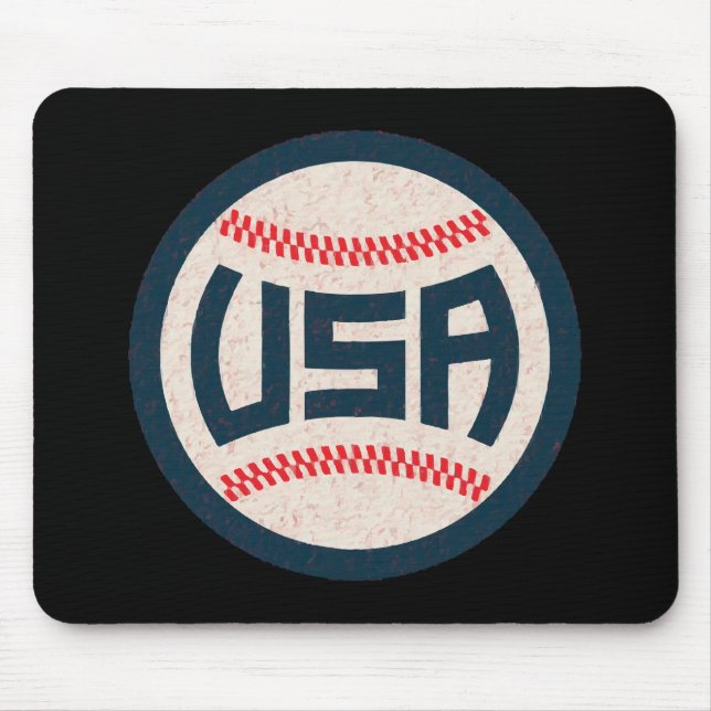 Tapis De Souris Équipe de baseball USA (Devant)