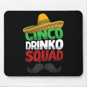 Tapis De Souris Équipe de boisson Cinco Party Fiesta mexicaine drô