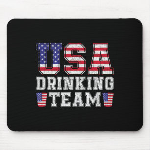 Tapis De Souris Équipe de boisson Usa Dressage drôle de bière 4ème