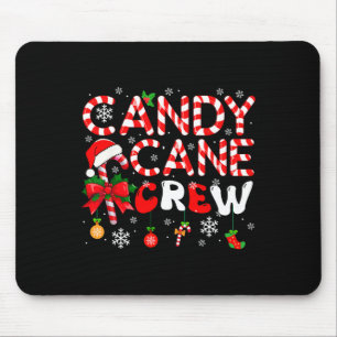 Tapis De Souris Équipe de bonbons en canne de Noël Père Noël Costu