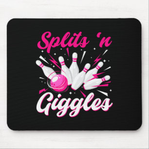 Tapis De Souris Équipe de bowling Funny Splits n Giggles Mignon Jo