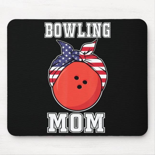 Tapis De Souris Équipe de bowling MOM Joueurs et cadeau pour Bowli (Devant)