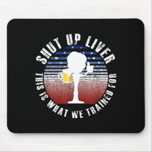 Tapis De Souris Équipe de buveurs de bière américaine cadeau drôle
