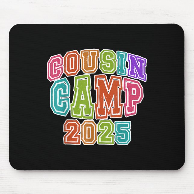 Tapis De Souris Équipe de camping Cousin 2025 Pause printemps Voya (Devant)