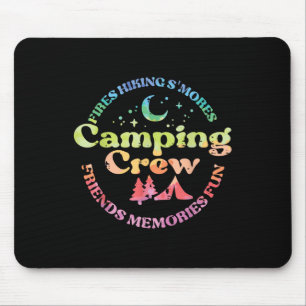 Tapis De Souris Équipe de camping Famille Amis Filles Enfants Tout