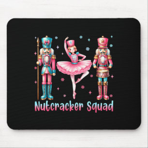 Tapis De Souris Équipe de Casse-Noisette Ballet Danse Joyeux Noël