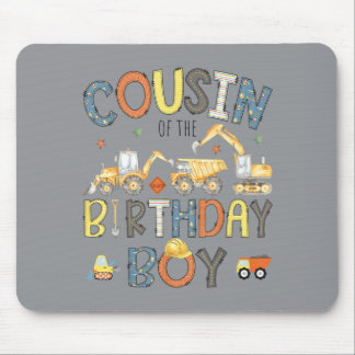 Tapis De Souris Équipe de construction du cousin du garçon qui fêt