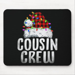 Tapis De Souris Équipe de cousin de Noël Santa Xmas Famille Corres