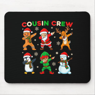 Tapis De Souris Équipe de cousins lutin de Noël de Santa Dabbing F
