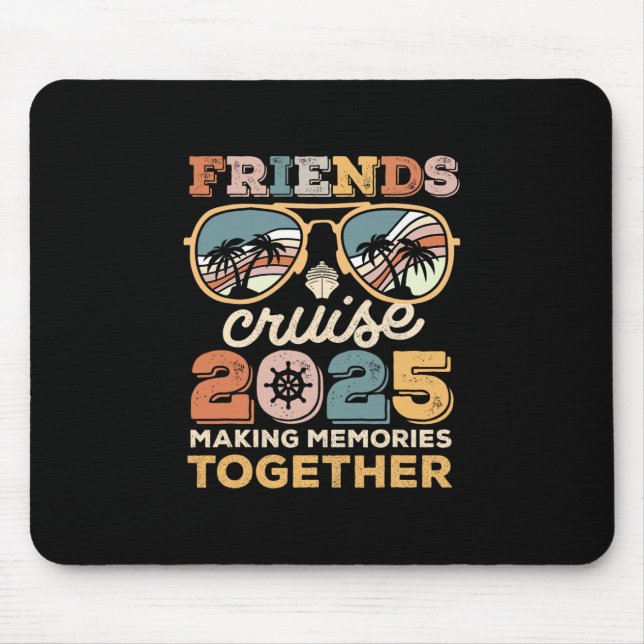 Tapis De Souris Équipe de croisière 2025 Amis Correspondants Créat (Devant)