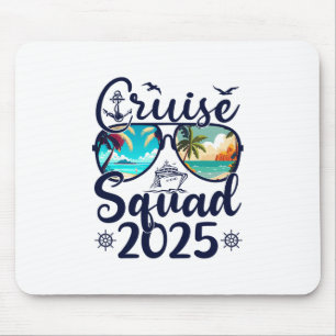 Tapis De Souris Équipe de croisière 2025 Été Vacances Tenue de fam