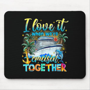 Tapis De Souris Équipe de croisière 2025 Groupe familial correspon