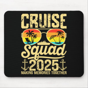 Tapis De Souris Équipe de croisière 2025 Vacances d'été en famille